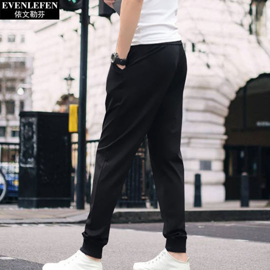 路卡利欧精灵宝可梦周边小脚卫裤子男女学生休闲长裤运动裤束脚裤