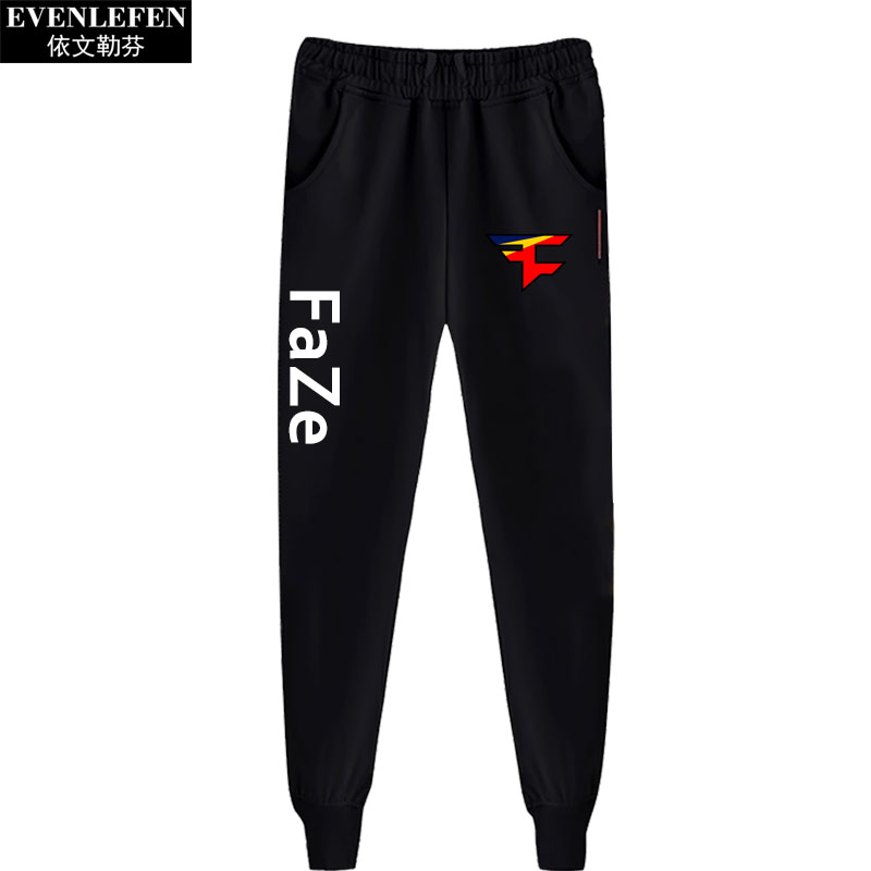 CSGO游戏FaZe战队小脚休闲裤队服男士运动束脚裤子收脚缩口哈伦裤 - 图0