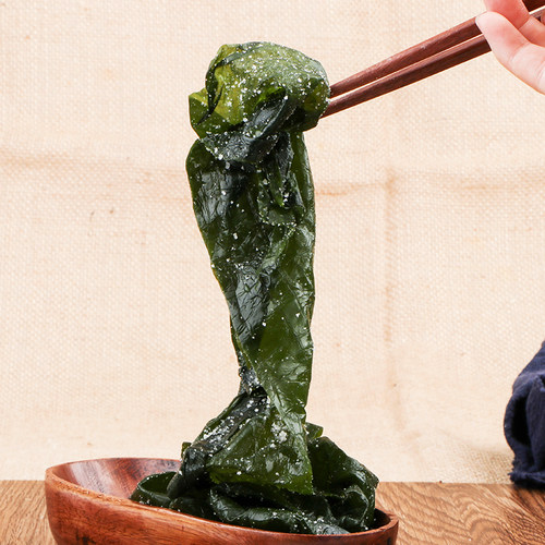 特级新鲜薄嫩韩国式海带汤野生盐渍天然海白菜拌菜半干货500g包邮 - 图2