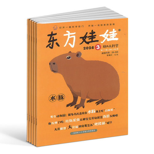东方娃娃幼儿大科学+奇想岛1期杂志 2026年9月起订 1年共12期 3-8岁儿童绘本课外阅读期刊 杂志铺 - 图3