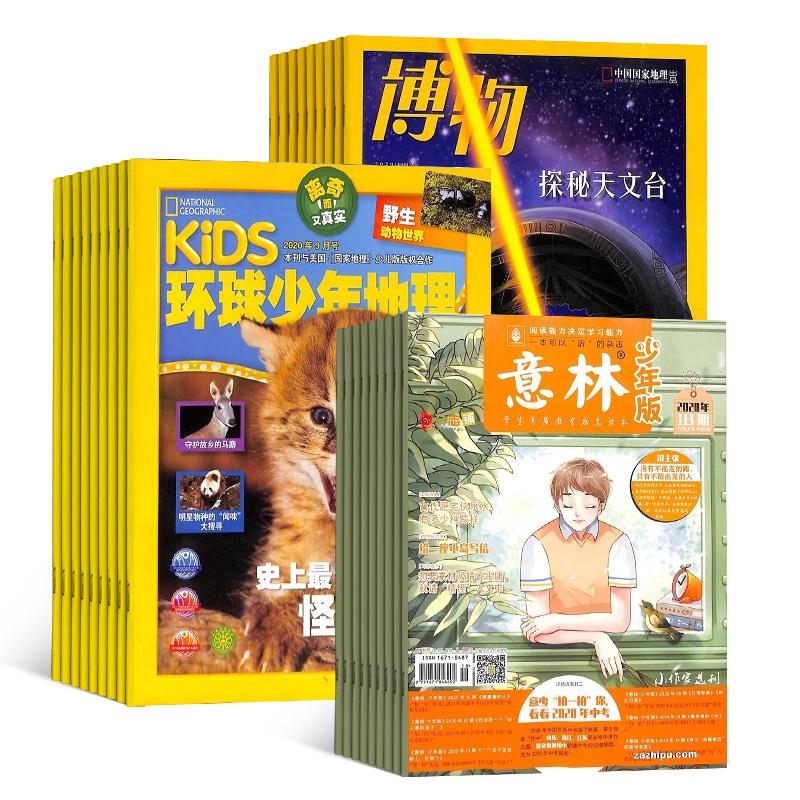 博物+环球少年地理+意林少年版组合杂志 2024年七月起订  全年订阅 少儿兴趣阅读期刊书籍 杂志铺 - 图0