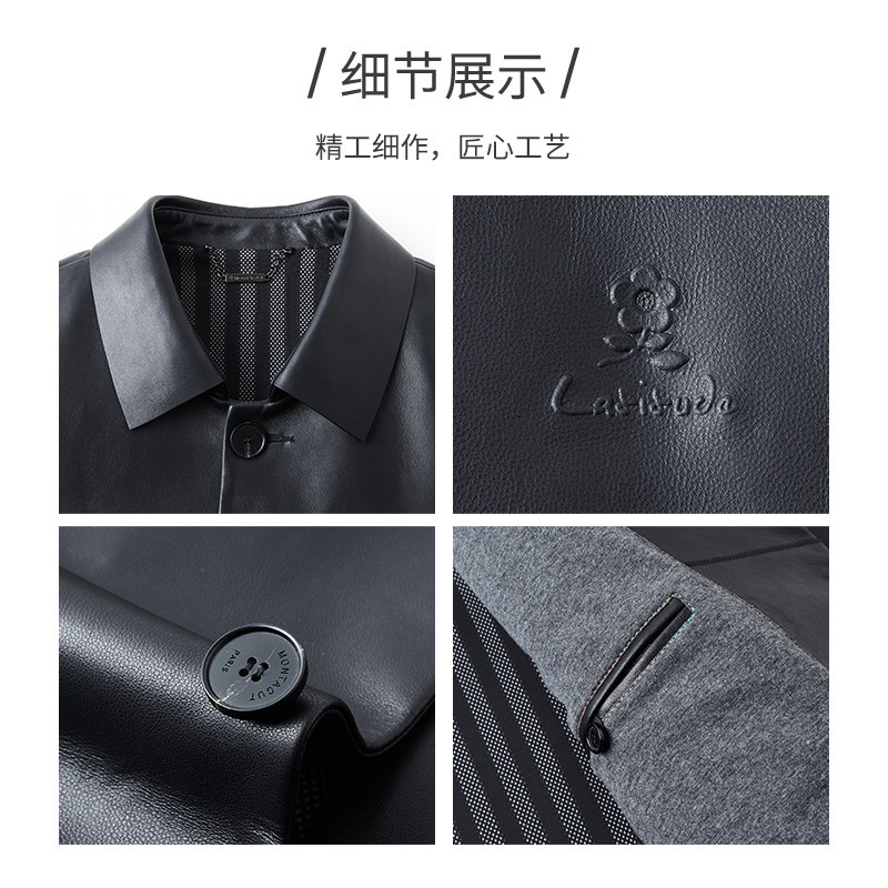 [绵羊皮/85%鹅绒内胆]梦特娇25冬季男士皮衣真皮羽绒服保暖加厚J,淘宝优惠券,粉丝福利购,淘宝优惠卷