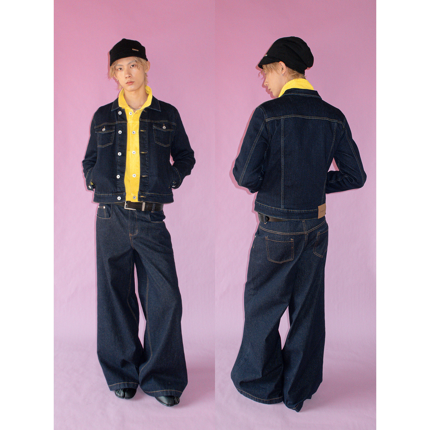 FUNKYFUN 原色牛仔小版型短款开衫翻领夹克外套,淘宝优惠券,粉丝福利购,淘宝优惠卷