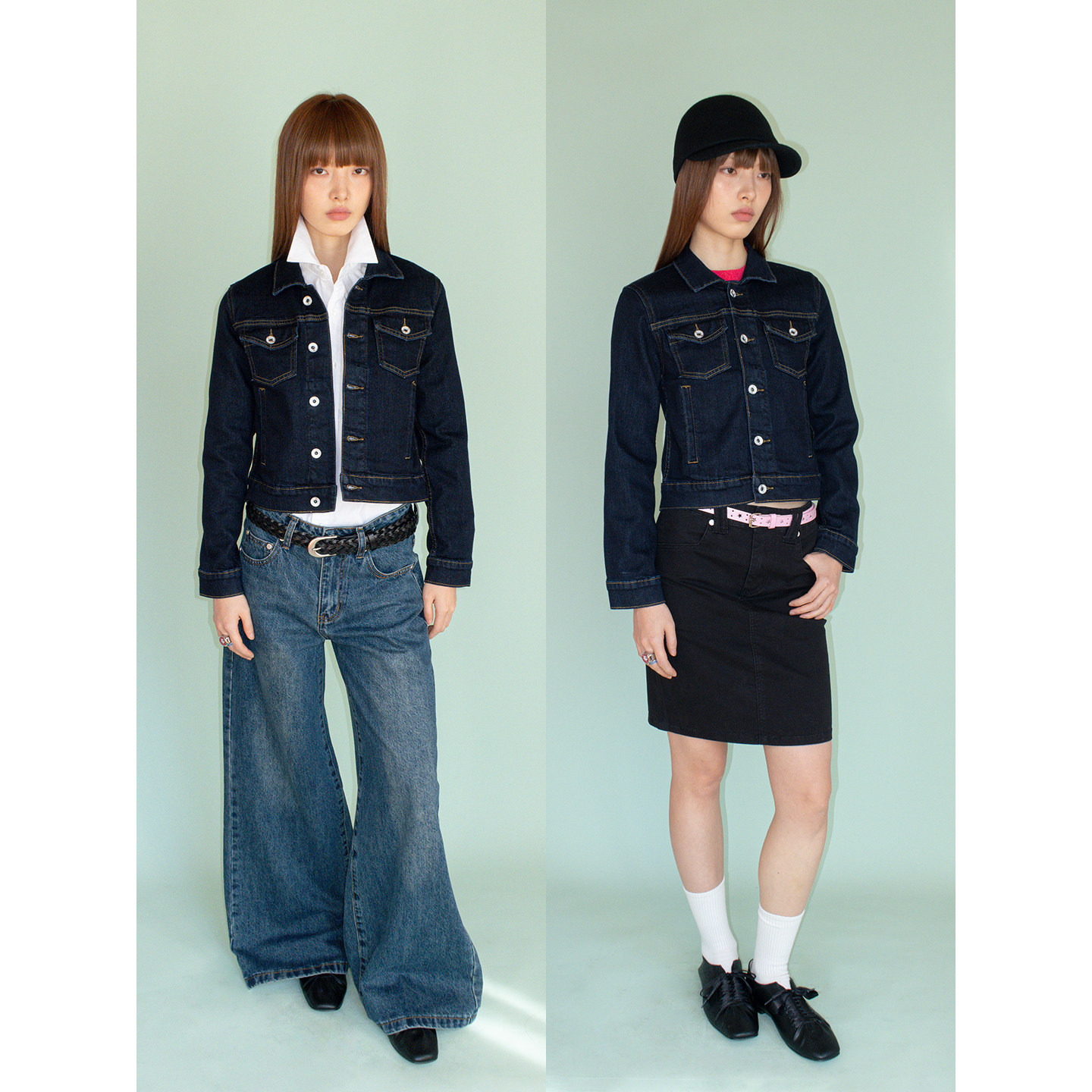 FUNKYFUN 原色牛仔小版型短款开衫翻领夹克外套,淘宝优惠券,粉丝福利购,淘宝优惠卷