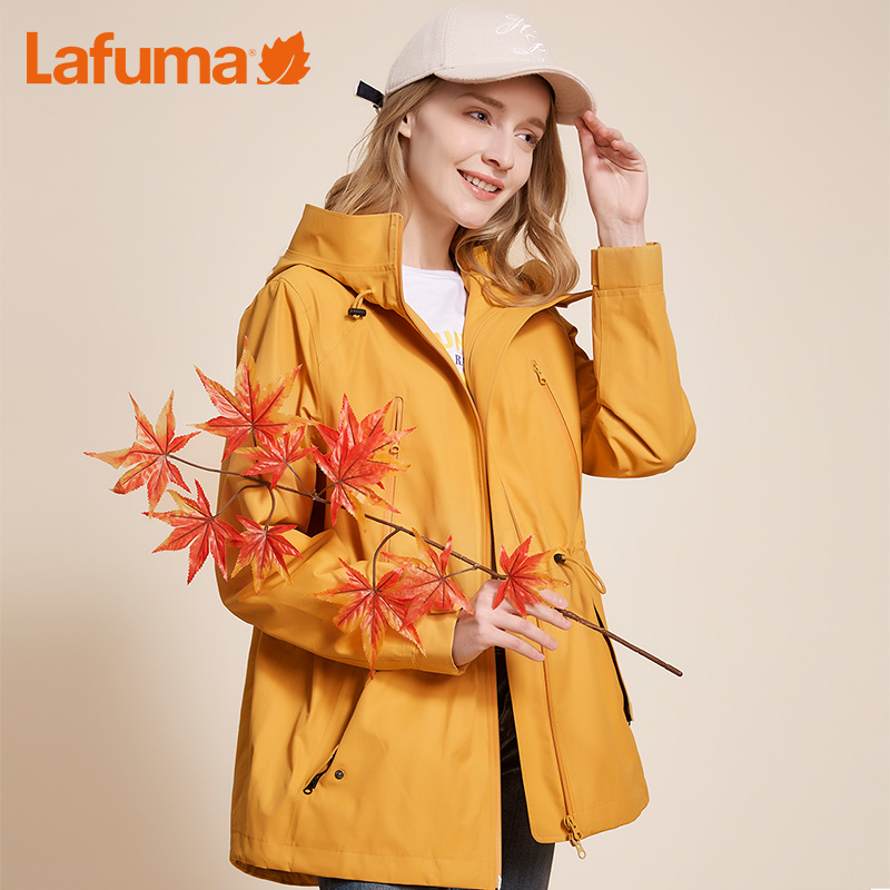 LAFUMA LFJA9CS66 乐飞叶女户外中长连帽冲锋衣防泼水潮牌风衣外套 LAFUMA LFJA9CS66 乐飞叶女户外中长连帽冲锋衣防泼水潮牌风衣外套