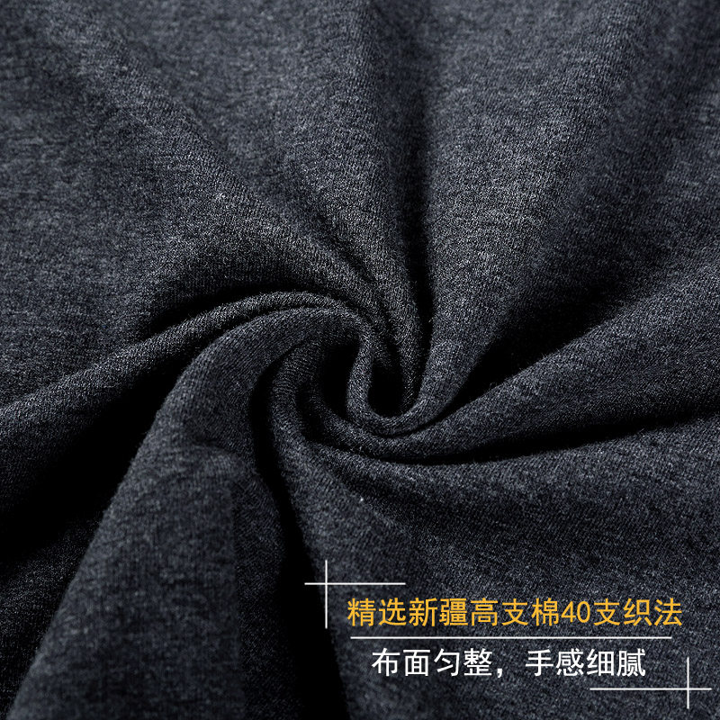 男纯棉短袖长裤薄款爸爸中老年睡衣 金立芬睡衣/家居服套装