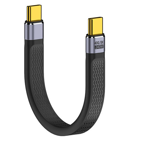 c数据线双头Type-C公对公PD快充转USB3.1高速Gen2硬盘超短线40G两头CTOC短款usb4转接头100W充电typec雷电3 - 图0