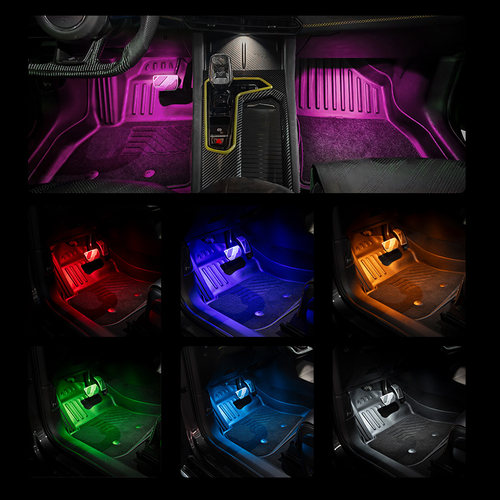 适用于领克01020305070809z10z20/900脚窝灯LED增亮多色氛围脚灯 - 图1