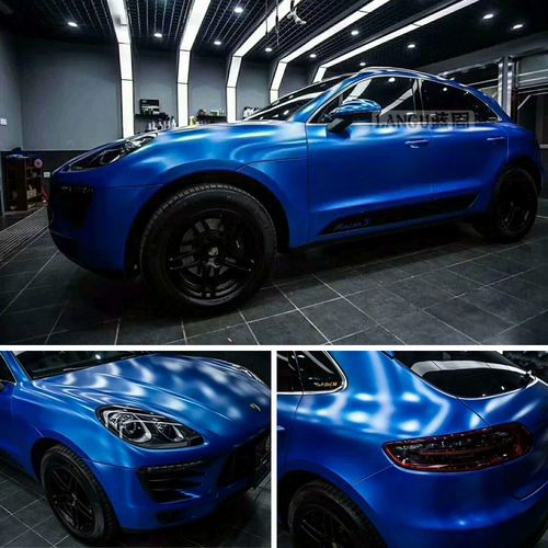 Автомобильная цветовая пленка синяя пленка наклейка ледяная мембрана подсветленная световая темно -голубое углеродное волокно Верхнее внутреннее салон