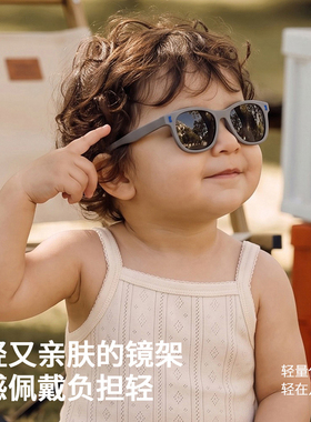 婴儿墨镜0到3岁小月龄不伤眼睛宝宝太阳镜遮阳防晒防紫外线眼镜