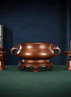 紫铜烛台五供摆件香薰炉烛台花瓶家居铜工艺品装饰品礼品