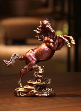 德祥缘彩铜青云直上办公室装饰品