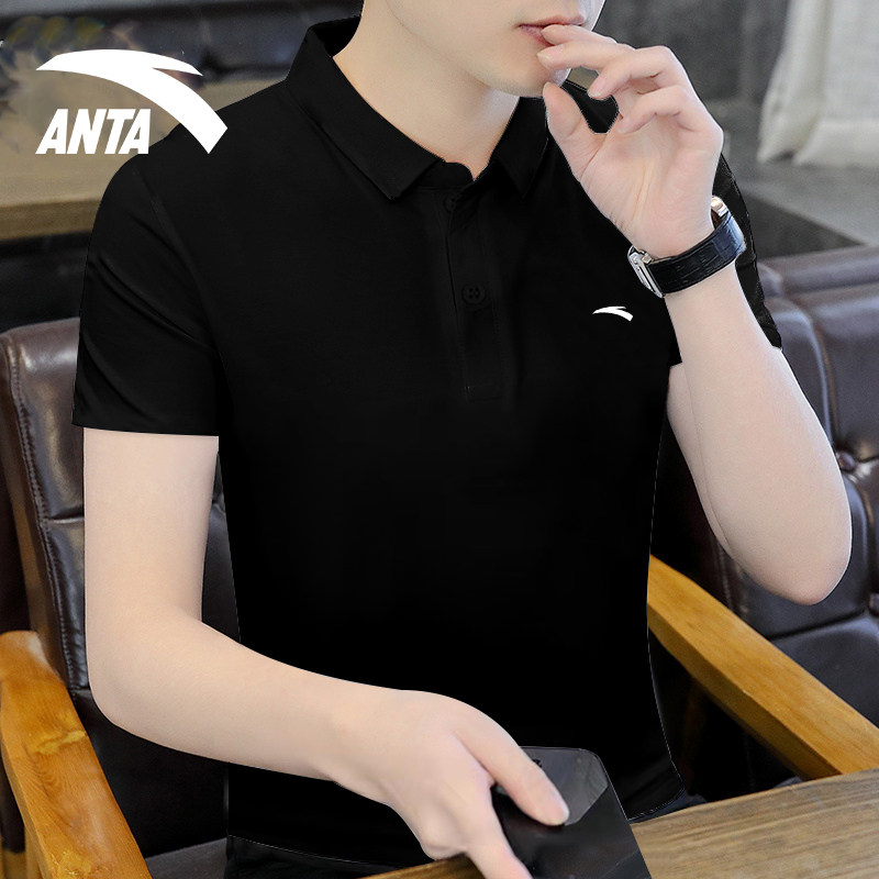 安踏短袖polo商务官网夏季新款衬衫 安踏跑步运动T恤