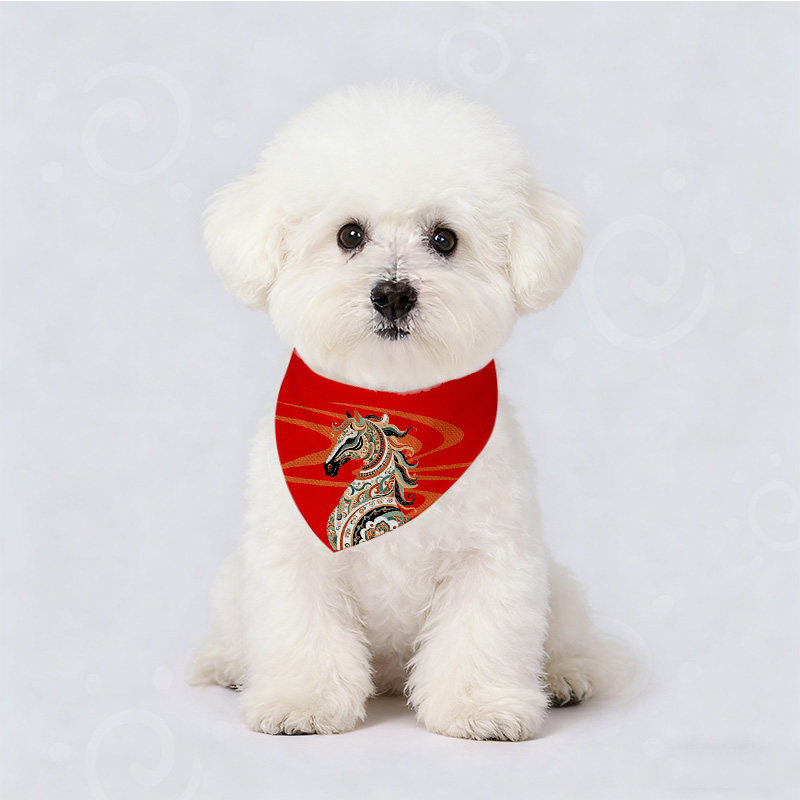 2026马年中国风国潮春节新年吉祥宠物口水巾猫咪狗狗三角巾围脖,淘宝优惠券,粉丝福利购,淘宝优惠卷