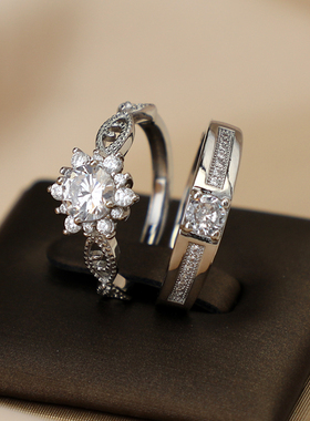 新款结婚仿真钻戒一克拉