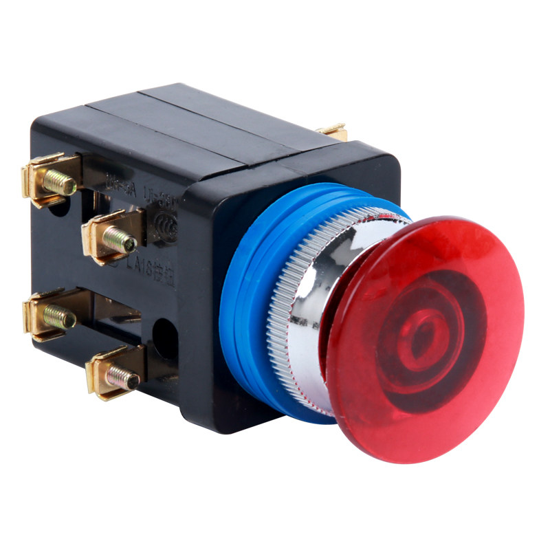 LA18-22按钮开关旋钮控制按钮自复位平钮选择按钮x2x3红绿25mm,淘宝优惠券,粉丝福利购,淘宝优惠卷