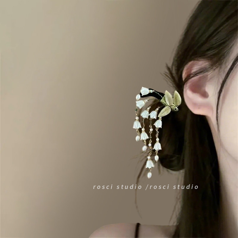 铃兰花朵流苏发簪子古风女高级感新中式步摇旗袍配饰2026新款头饰,淘宝优惠券,粉丝福利购,淘宝优惠卷