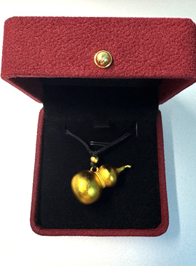 日本金色葫芦项链吊坠金运招福2025新年纪念品日系礼物伴手礼挂件