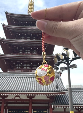 日本兔子铃铛2025年新款福铃凯蒂猫哆啦A梦手机链吊坠铜挂件礼物