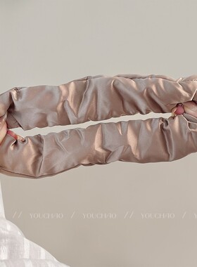 赵露思同款枕头睡觉发圈女网红2026新款缎面丸子头盘发头绳扎头发