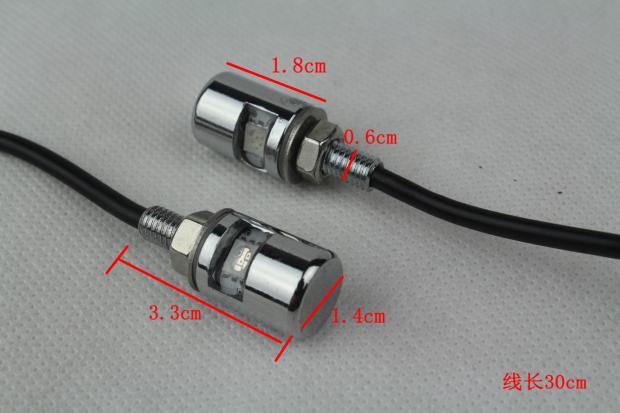 街跑踏板摩托车通用改装牌照灯 LED小灯泡车牌灯超亮牌照装饰彩灯 - 图2