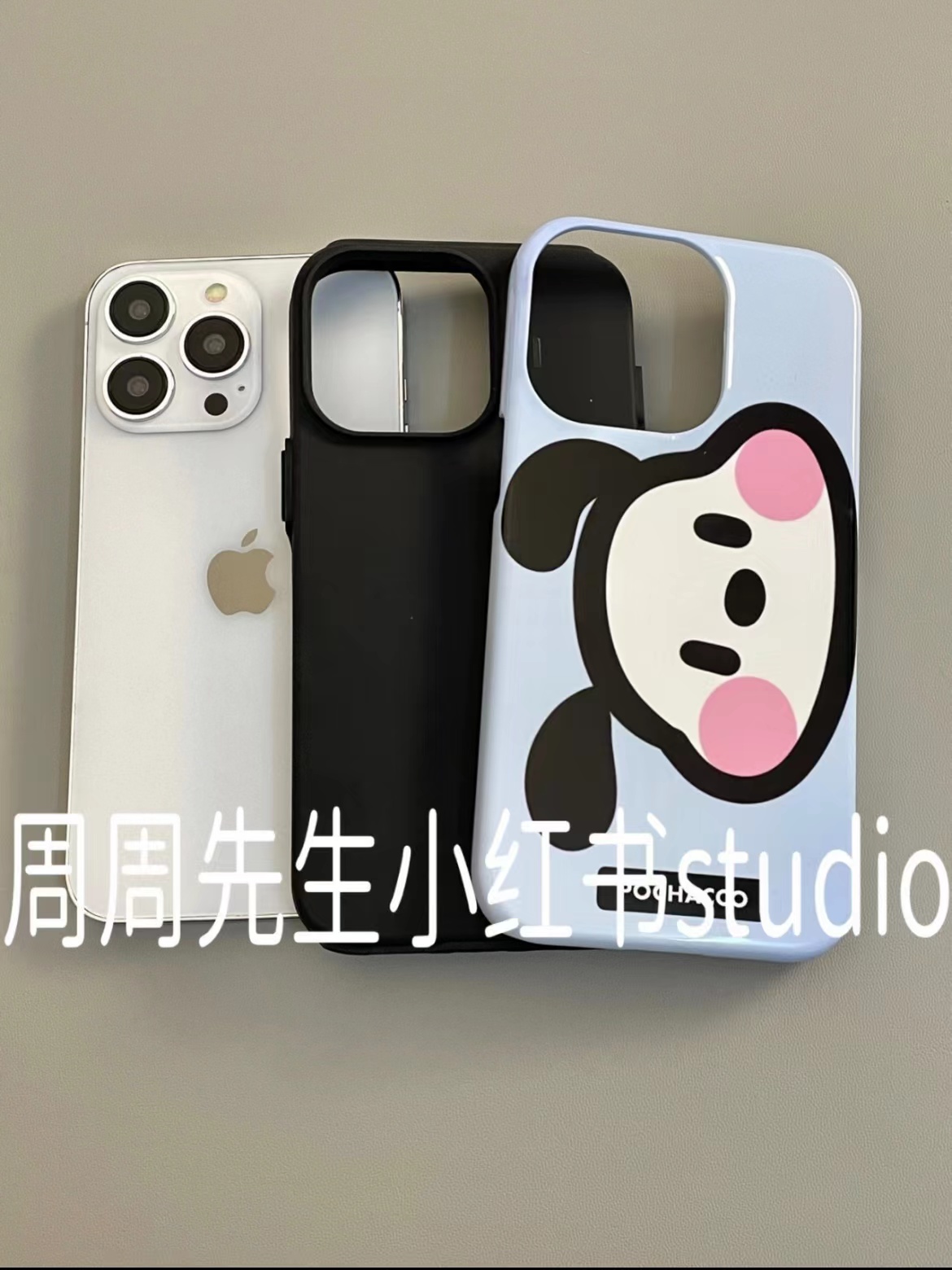 ins可爱小丑鱼帕恰狗适用苹果14promax圆边双层磨砂菲林壳12简约iPhone13二合一手机壳11防摔全包边保护壳15 - 图2