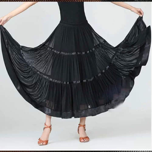 Длинная юбка, танцующая практика, высокая талия