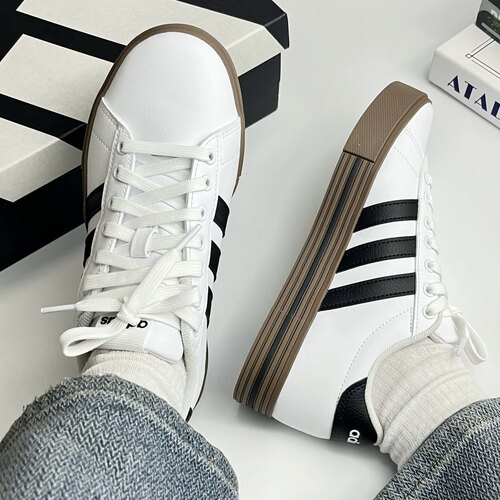 Adidas/阿迪达斯 Daily 4.0男女同款增高舒适百搭休闲板鞋JR0077 - 图1