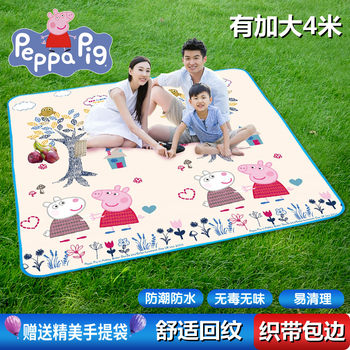 Pig Pecs ຜ້າປູບ່ອນກິນເຂົ້າປ່າກາງແຈ້ງຄວາມຊຸ່ມຊື່ນ mat camping picnic mat thickened waterproof beach tent spring grass mat