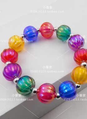 韩国进口儿童炫彩公主风手串