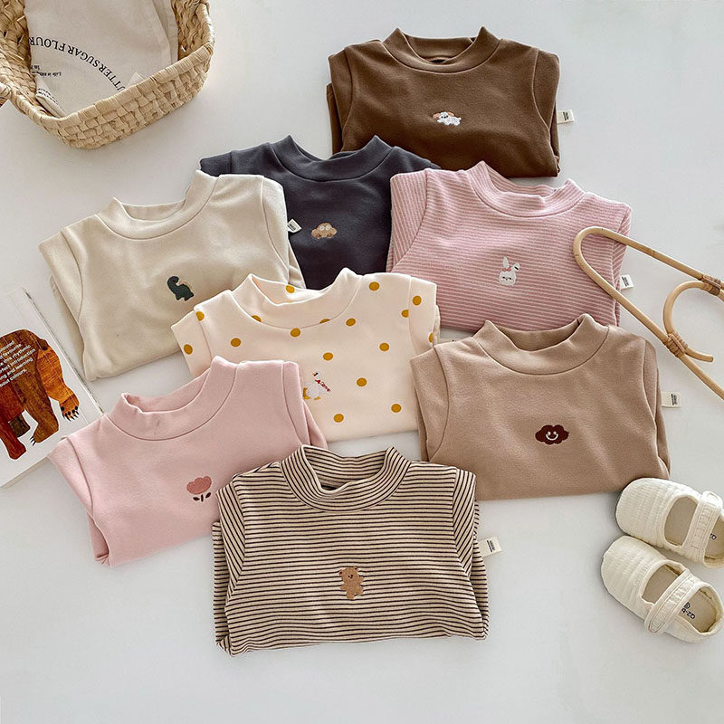 儿童德绒打底衫秋冬季韩版男童女童卡通上衣保暖内搭宝宝冬装T恤,淘宝优惠券,粉丝福利购,淘宝优惠卷