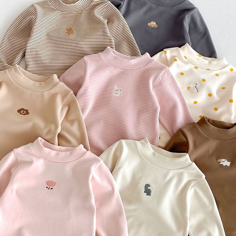 儿童德绒打底衫秋冬季韩版男童女童卡通上衣保暖内搭宝宝冬装T恤,淘宝优惠券,粉丝福利购,淘宝优惠卷