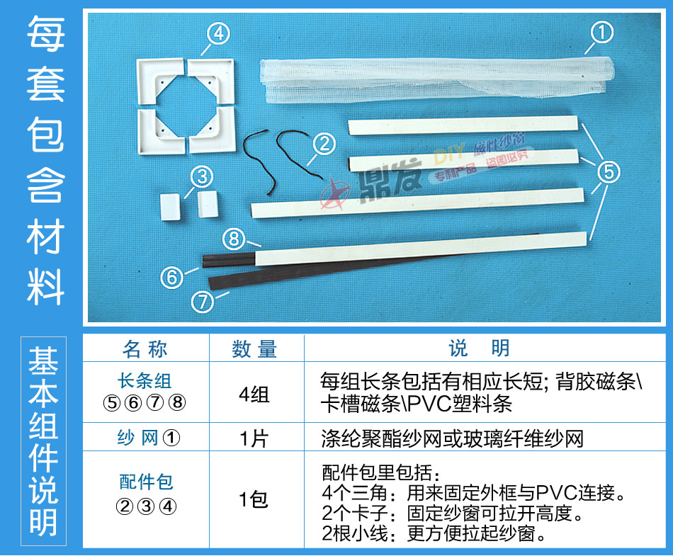 可拆鼎发磁性纱窗隐形防蚊纱窗DIY自粘型磁条窗纱防蚊虫对吸纱网 - 图2