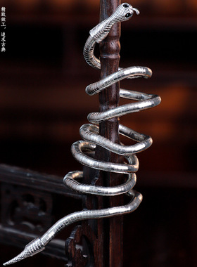 汉服异域风苗疆盘发蛇手环软链绕发配饰百搭国风苗族手环配饰