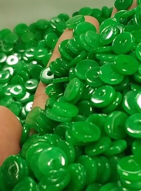 DIY翡翠干青铁龙生散珠DIY手工配平安扣隔片耳环手链项链腰链耳坠