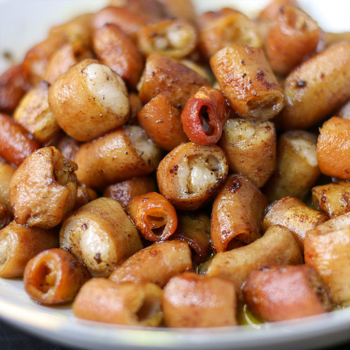 贵州特色烤小肠 安顺芳华碳烤猪小肠 烧烤烙锅烤肠小吃食材 - 图1