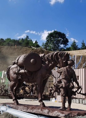 铸铜雕塑红军铜雕八路军雕塑