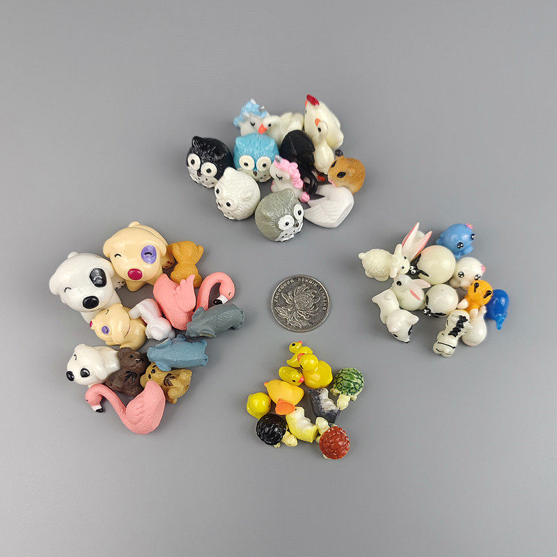 迷你小动物可爱卡通小兔子狗黄鸭乌龟创意微景观场景鱼缸装饰摆件,淘宝优惠券,粉丝福利购,淘宝优惠卷