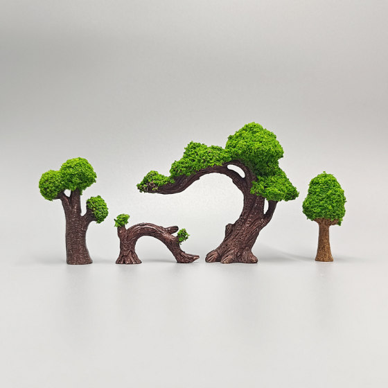 Garden manor small tree house scene model ornaments