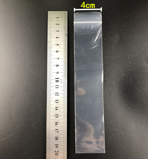 Long strip self-sealing bag transparent slender packaging bag