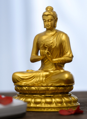 三宝佛释迦牟尼佛像摆件