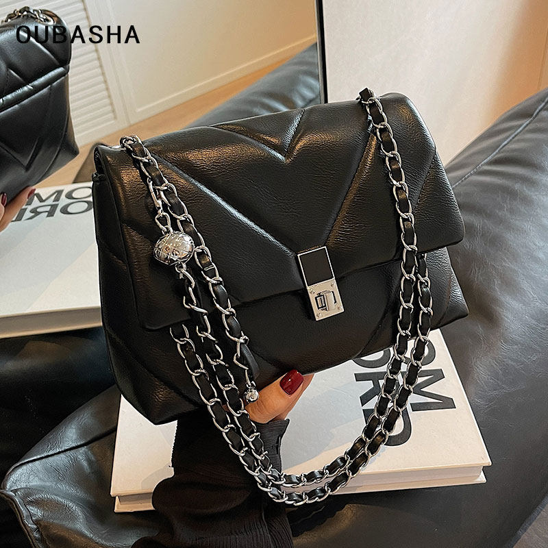 高级感轻奢包包女2025新款秋冬百搭菱格链条包小众设计单肩斜挎包,淘宝优惠券,粉丝福利购,淘宝优惠卷