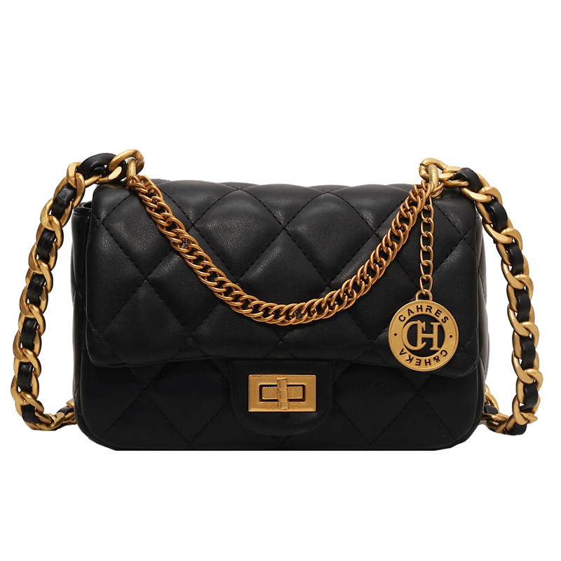 小香风包包女式2025新款高级感菱格链条包超火轻奢小众单肩斜挎包,淘宝优惠券,粉丝福利购,淘宝优惠卷