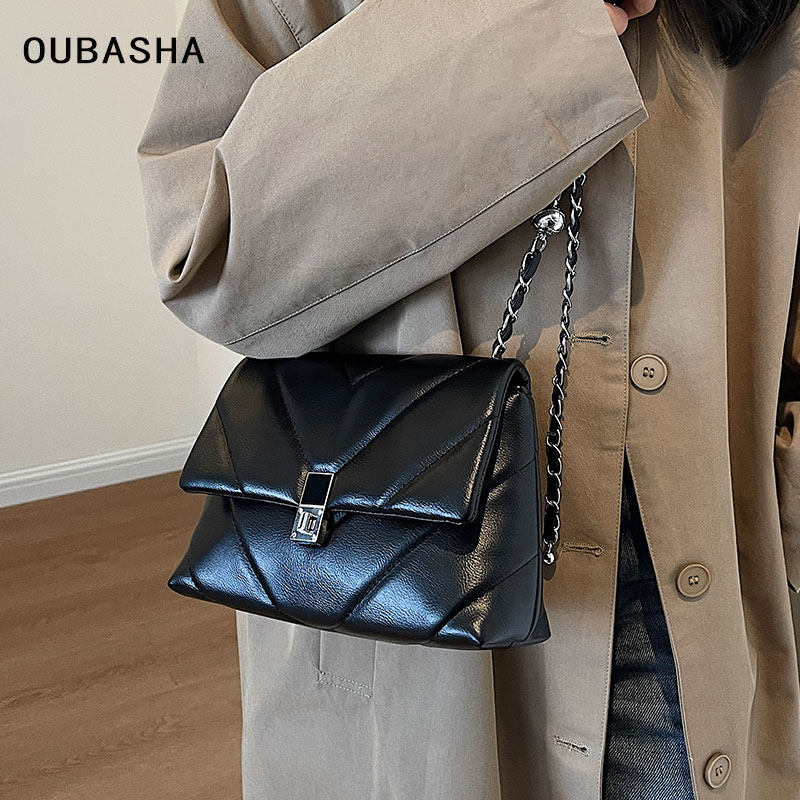 高级感轻奢包包女2025新款秋冬百搭菱格链条包小众设计单肩斜挎包,淘宝优惠券,粉丝福利购,淘宝优惠卷