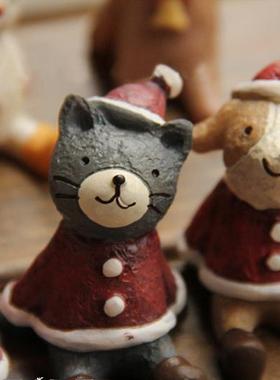 圣诞摆件圣诞节装饰品雪人麋鹿树