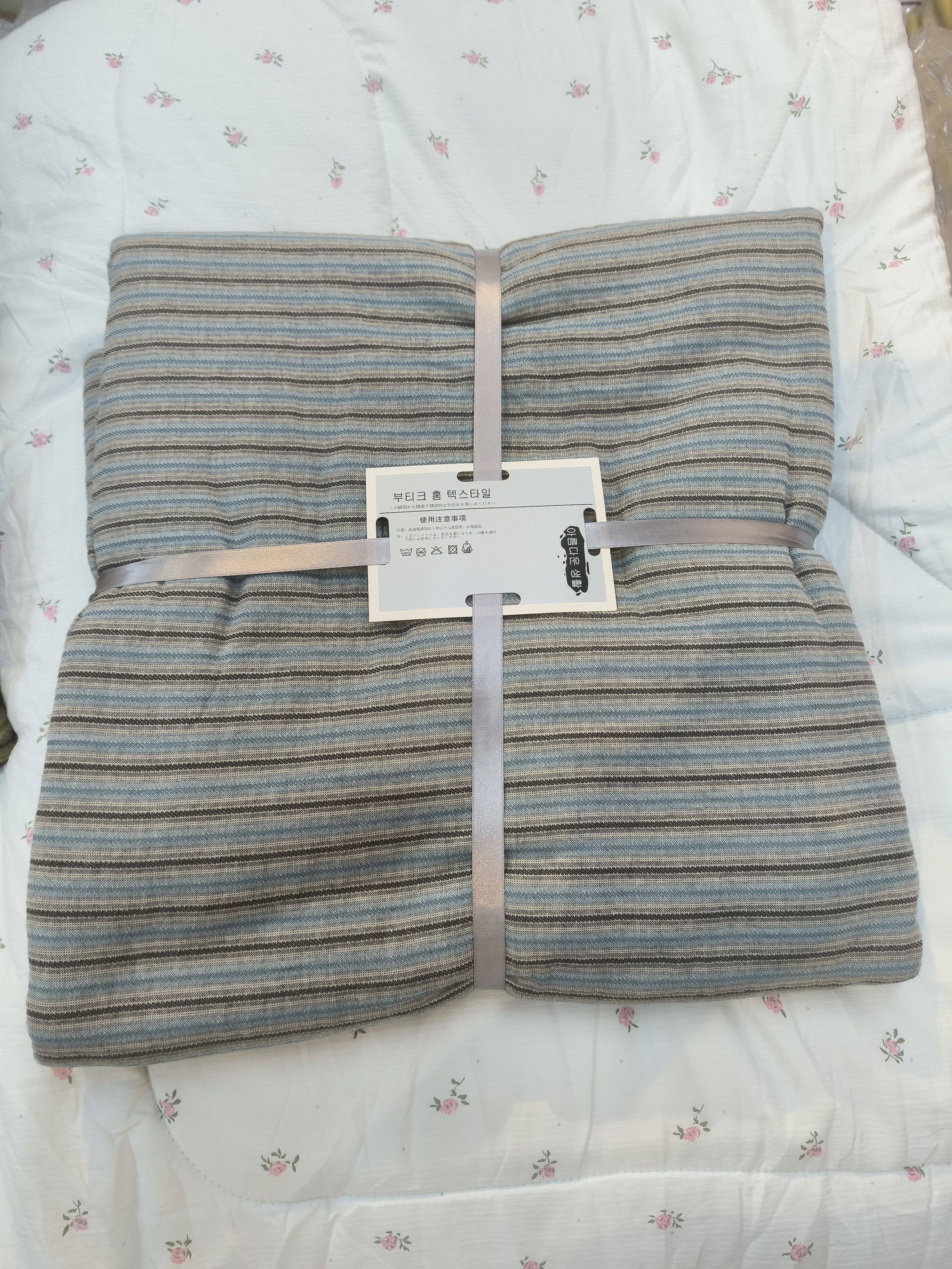 实体店沐瑟纯棉四层纱布水洗双人卡通小兔小熊刺绣毛巾被盖毯床盖,淘宝优惠券,粉丝福利购,淘宝优惠卷