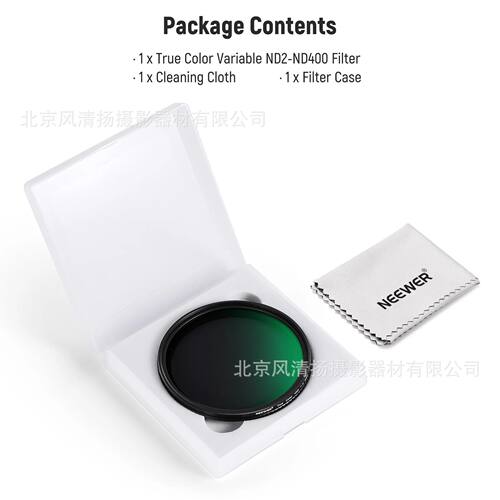 纽尔NEEWER ND2-ND400/512 VND减光镜 TrueColor Variable Filter - 图3