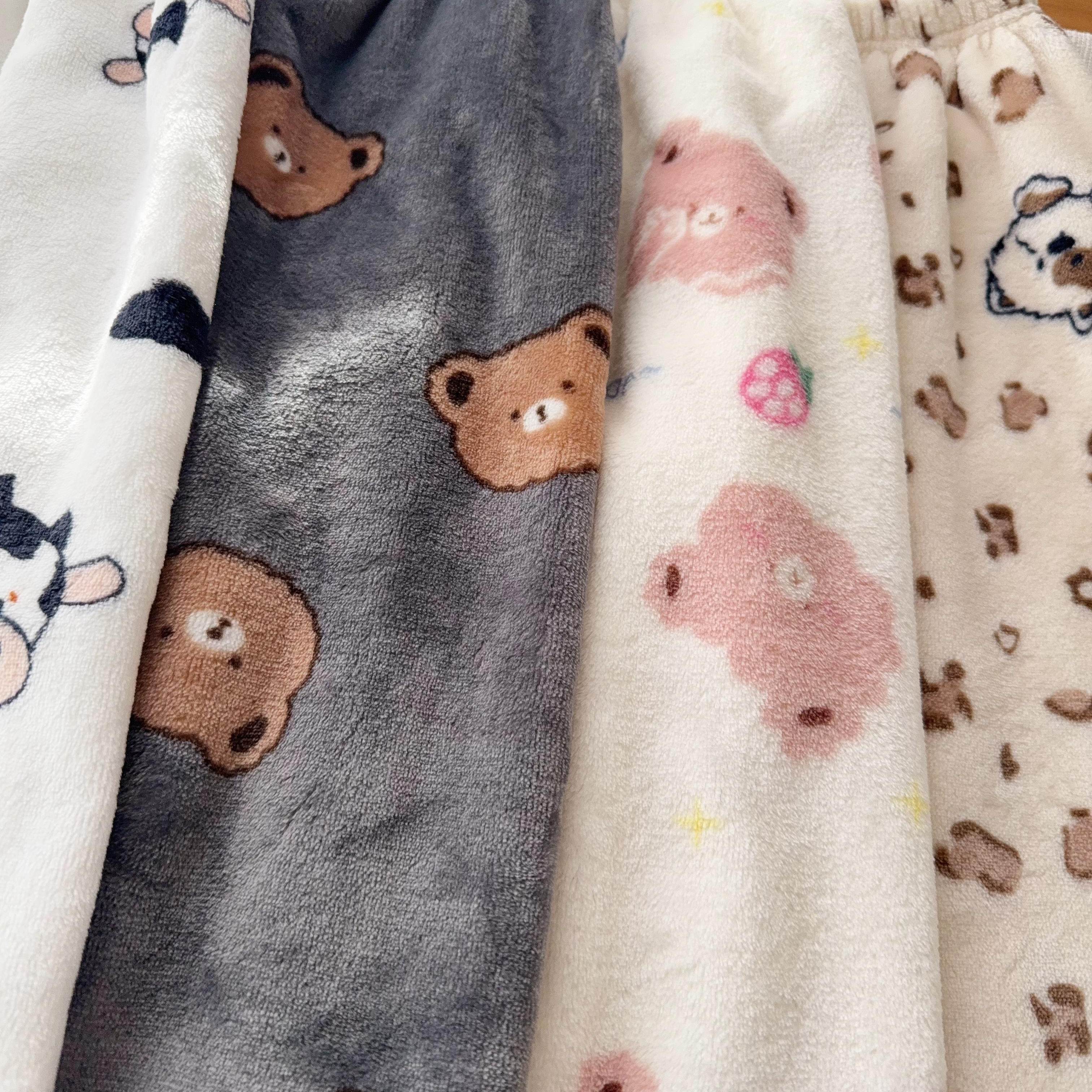 【珊瑚绒居家裤子】中大童成人碎花保暖裤法兰绒舒软长裤加厚宽松,淘宝优惠券,粉丝福利购,淘宝优惠卷