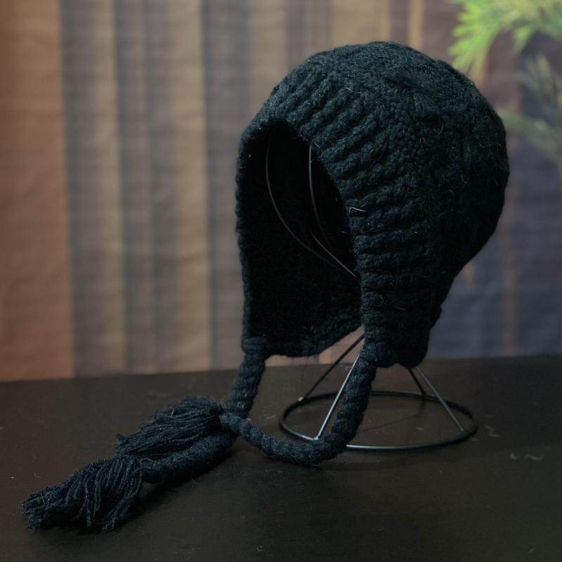 日系毛线帽韩版女秋冬季加绒保暖冷帽大头围甜美可爱护耳针织帽子,淘宝优惠券,粉丝福利购,淘宝优惠卷