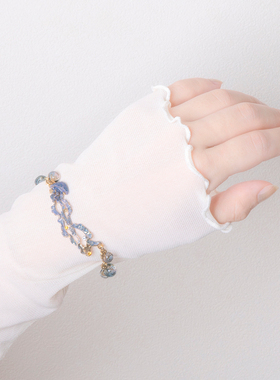 Palnart poc原创设计海洋海浪水花蓝色水母水滴小众设计手链手环